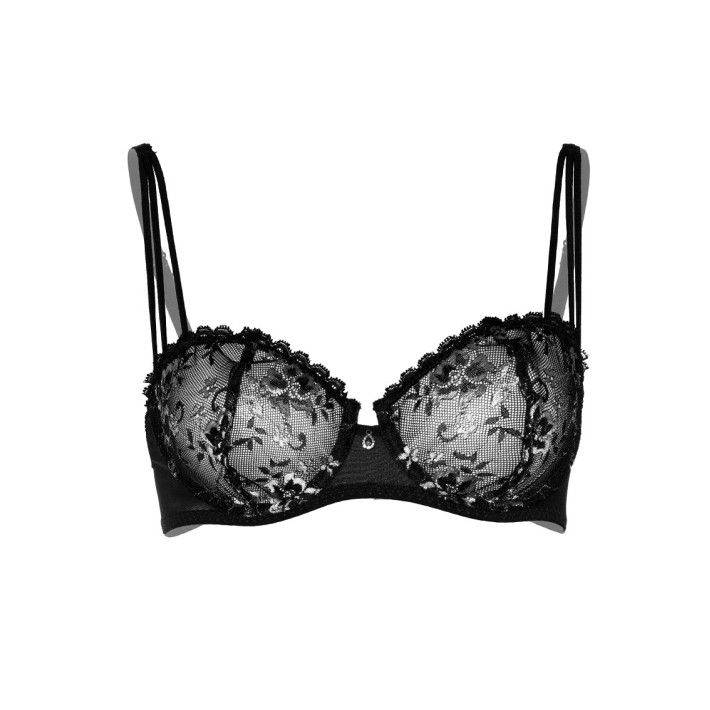 Sutien Dantelat Fara Captuseala Negru Daring Intimate 5