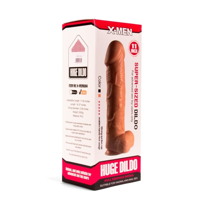 Dildo Realistic Super Sized, Natural, 28 Cm 4