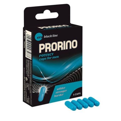 Pastile pentru sex: potenta si erectie, Capsule Concentrate Pentru Potenta Prorino, 5 Buc, pasiune.ro