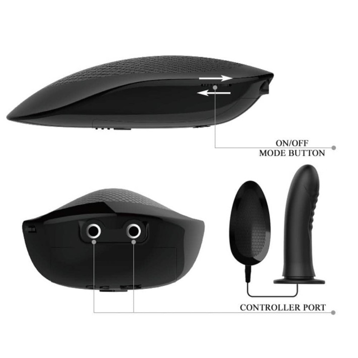 Strap-on/extensie Penis Cu Vibratii Myron, 18 Cm 13