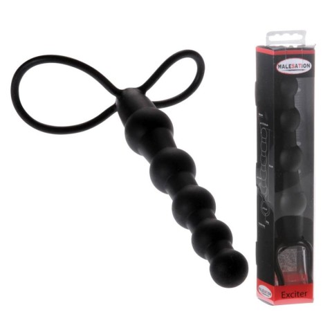 Malesation, Strap-on Malesation Exciter, Negru, 16 Cm, pasiune.ro