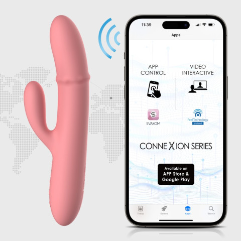 Vibratoare Duble, Mora Neo Peach Pink, pasiune.ro