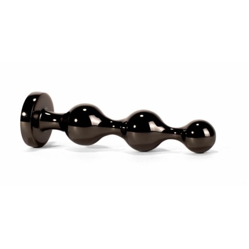 dop, Dop Anal Cu Bijuterie Secret Shine Booty Call L, Metalic + Negru, 13.5 Cm, pasiune.ro