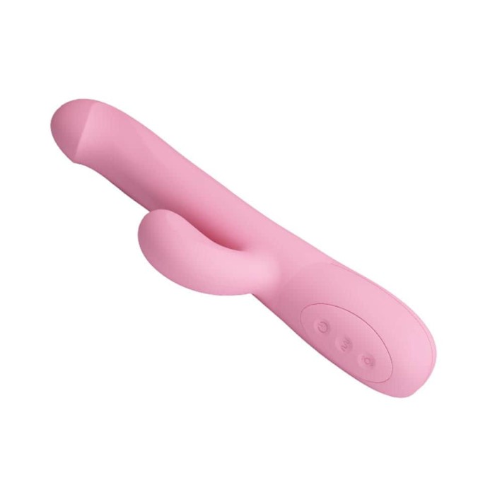 Vibrator Rabbit Cu Rotatii Truman, Roz, 23.5 Cm 8