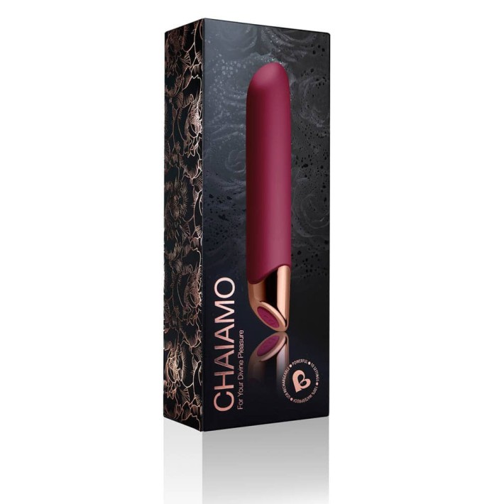 Vibrator Clasic Chaiamo, Burgundy, 16 Cm 3