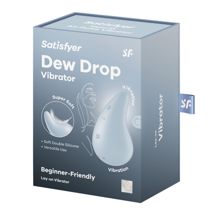 Vibrator Clitoridian Dew Drop, Bleu 6
