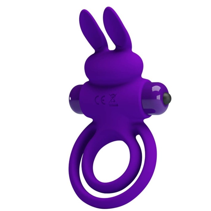 Inel Penis Cu Vibratii Si Rabbit, Albastru 4