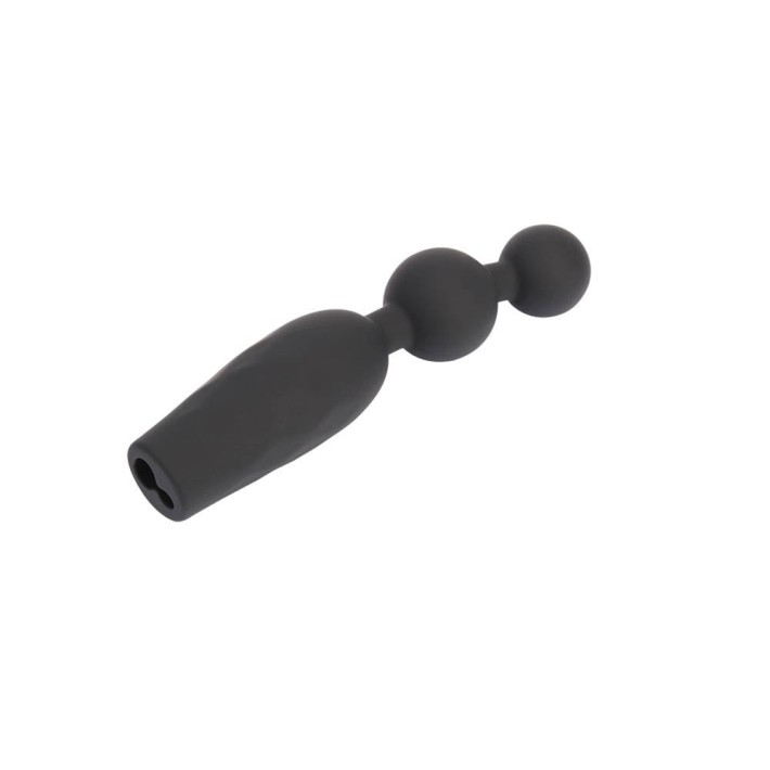 Bile Anale Cu Vibratii Booty Beads, Negru, 13 Cm 3