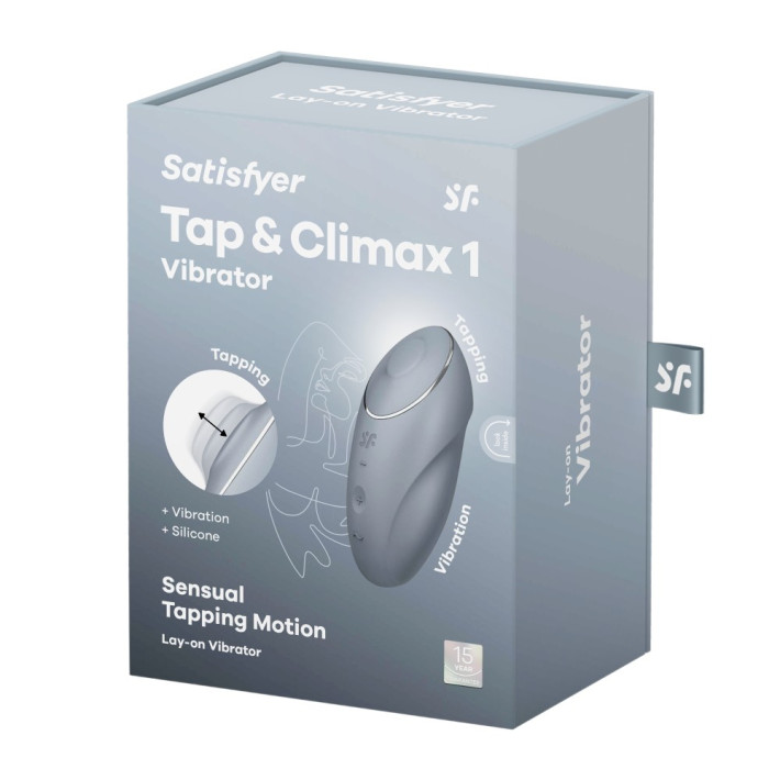 Vibrator Clitoridian Tap &amp;amp; Climax 1, Gri 8
