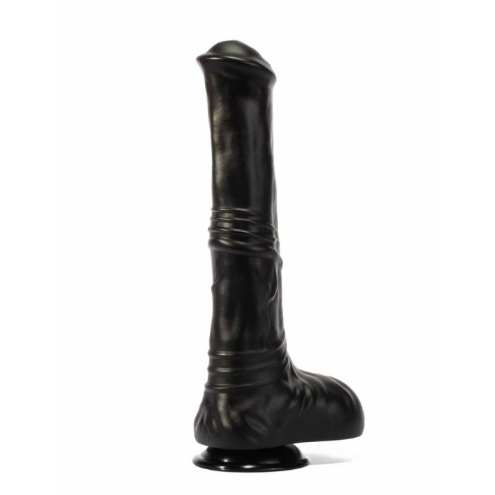 Dildo Realistic Cu Ventuza David, Negru, 31.5 Cm 2