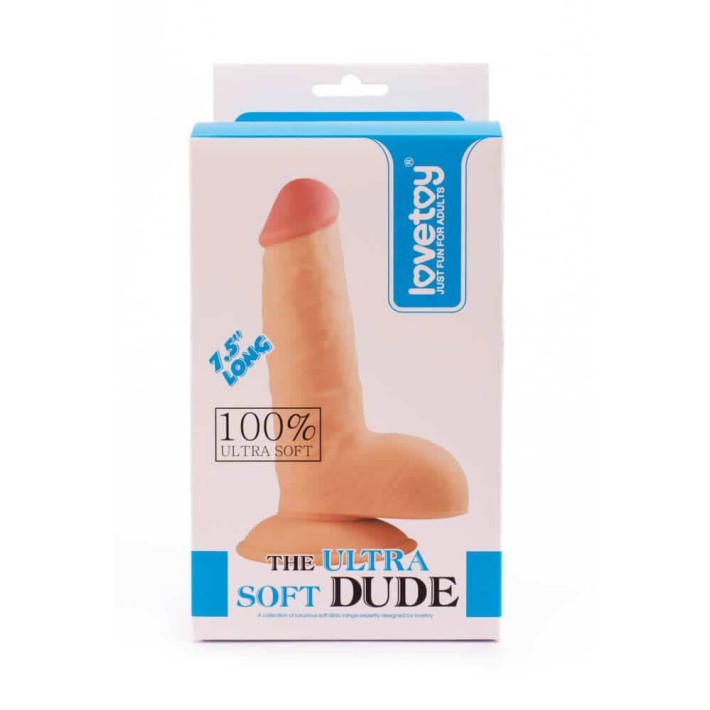 Dildo Clasic The Ultra Soft Dude, Natural, 19 Cm 3