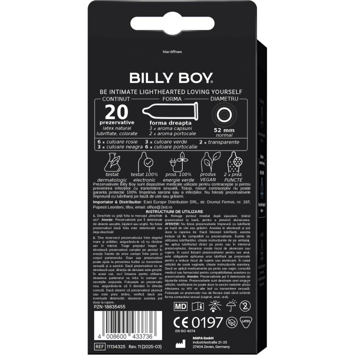 Prezervative Billy Boy Fun Mix 20 Buc 3