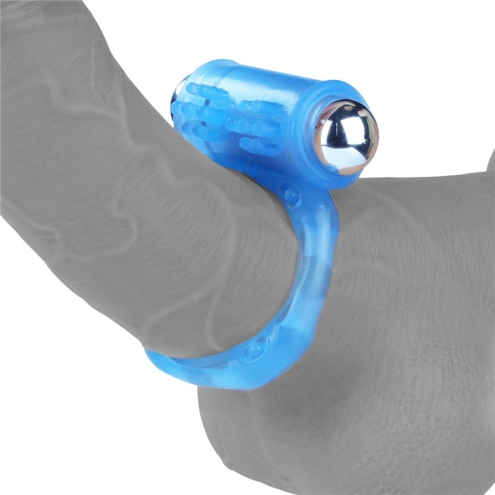 Inel Penis Fosforescent Cu Vibratii Lumino Play Vibrating Penis Ring 1, Albastru 4
