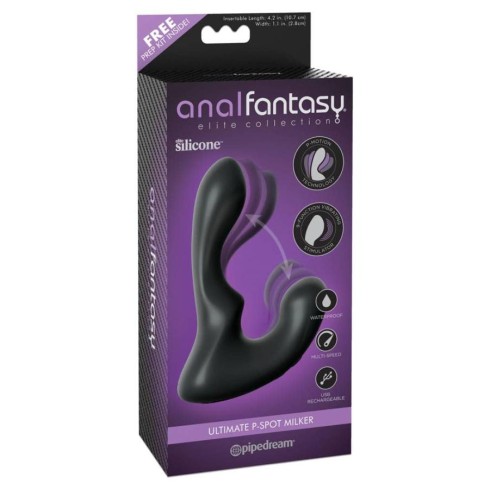 anal, Vibrator Anal Ultimate P-spot Milker, Negru, 14 Cm, pasiune.ro