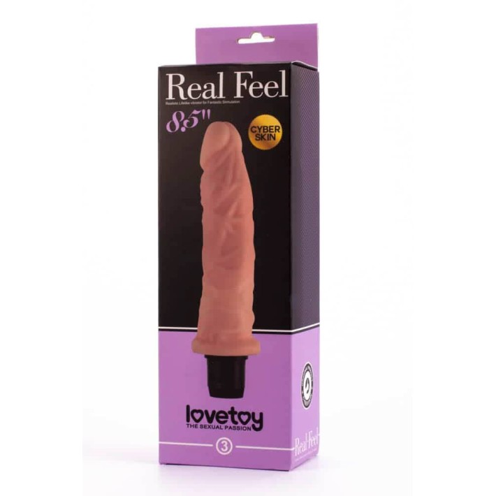 Vibrator Realistic Real Feel Cyberskin, Natural, 21.5 Cm 2