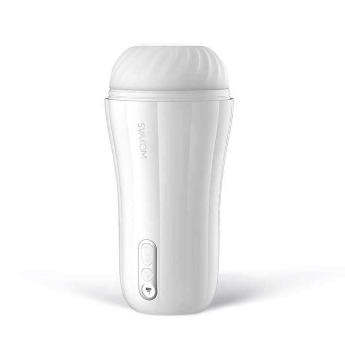 Masturbator Cu Vibratii Robin, Alb 4