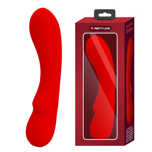 rosu, Vibrator Punctul G Matt, Rosu, 19 Cm, pasiune.ro