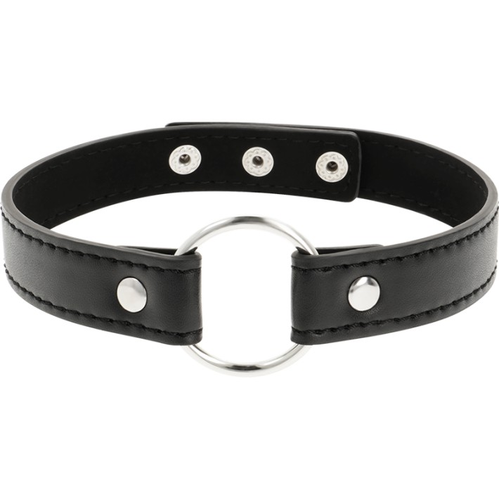 Colier Din Piele Vegana Coquette Cu Accesoriu Cerc 3