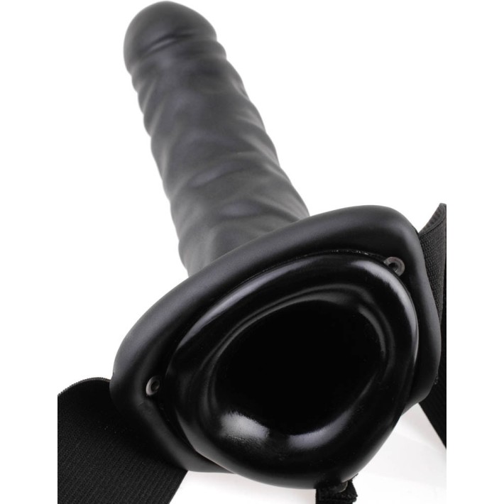 Strap-on/extensie Penis Cu Vibratii, Negru, 20.5 Cm 4