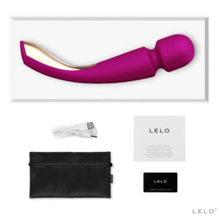 Vibrator De Masaj Lelo Smart Wand 2 Large Deep Rose 3