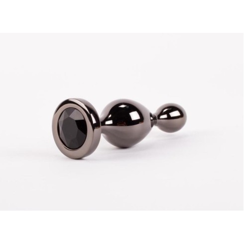 dop, Dop Anal Cu Bijuterie Secret Shine Booty Call S Iii, Negru Metalic, 10 Cm, pasiune.ro