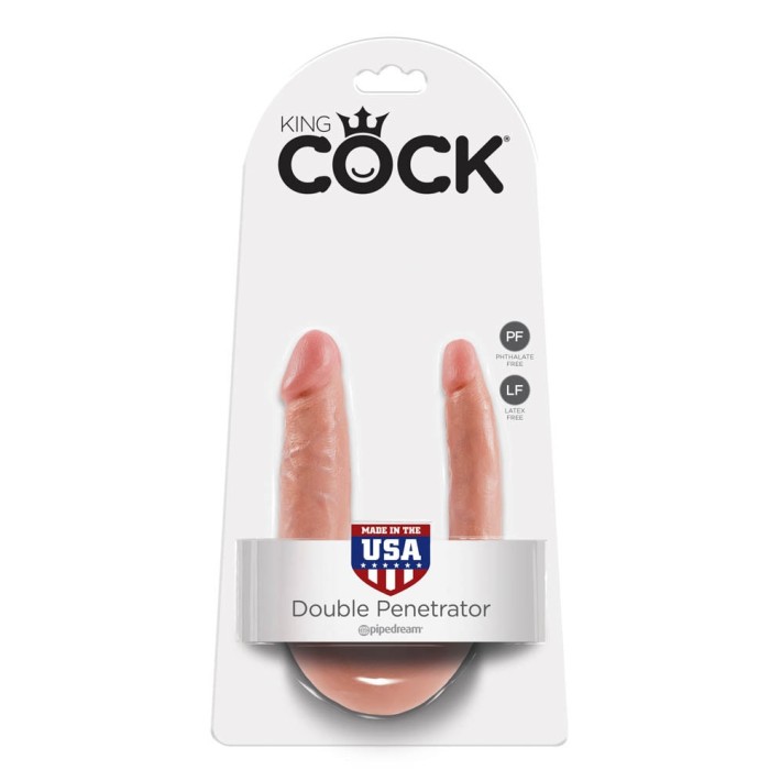 Dildo Realistic Double Trouble Small, Natural, 33.5 Cm 4