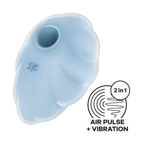 blue, Vibrator Clitoridian Air Pulse + Vibratii Cloud Dancer, Bleu, pasiune.ro