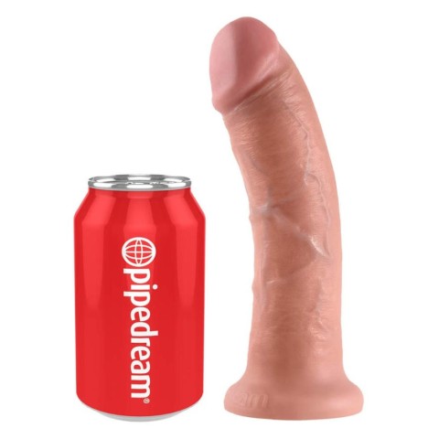 Pipedream - King Cock, Dildo Realistic Cu Ventuza King Cock, Natural, 20 Cm, pasiune.ro