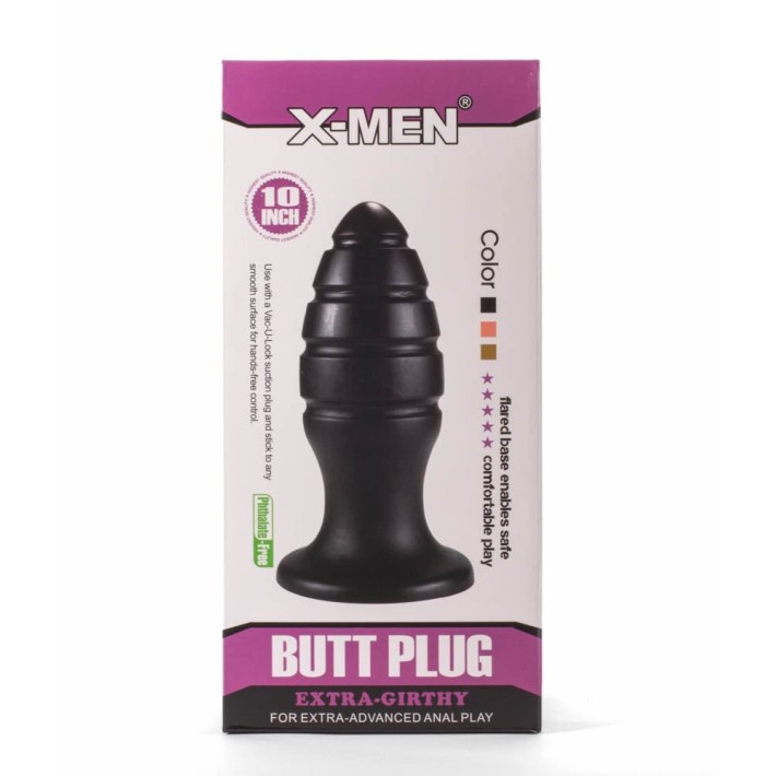 Dop Anal Extra Girthy Viii, Negru, 25 Cm 5
