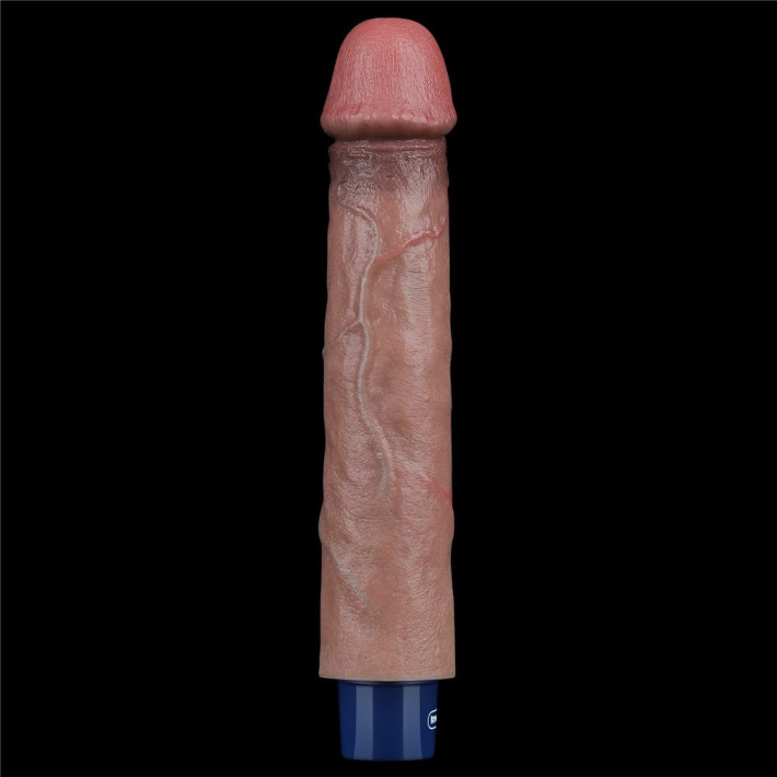 Vibrator Reincarcabil Real Softee, Brun Deschis, 22.5 Cm 7