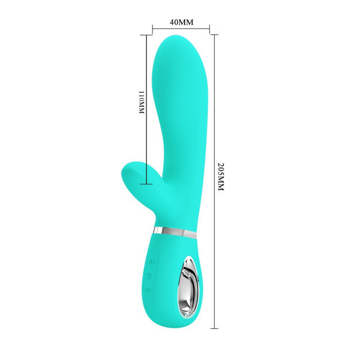Vibrator Rabbit Thomas, Verde, 20.5 Cm 10