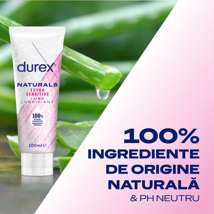 Lubrifiant Durex Naturals Extra Sensitive, 100 Ml 3