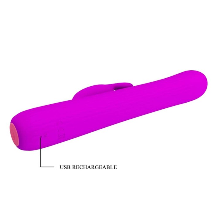 Vibrator Cu Rotatii Julian, Mov, 17.5 Cm 9