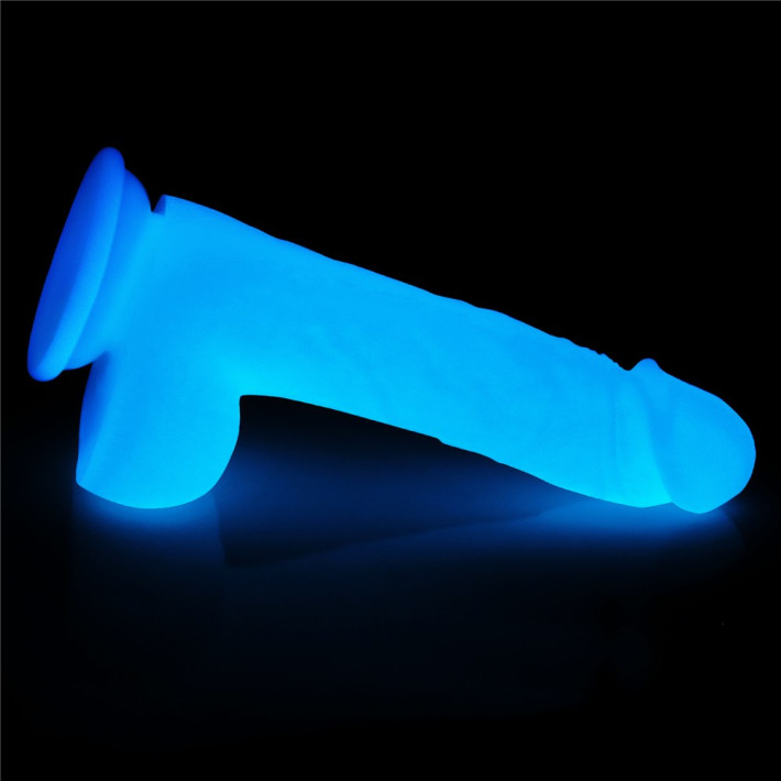 Dildo Fantezie Fosforescent Lumino Play, Alb, 20 Cm 10