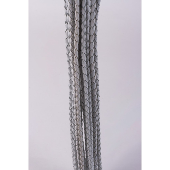 Kid Handle Kid Leather Braided Tails White_b15o25_3 5
