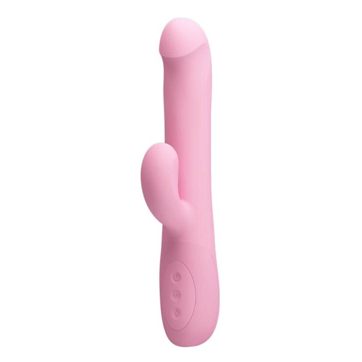 Vibrator Rabbit Cu Rotatii Truman, Roz, 23.5 Cm 2