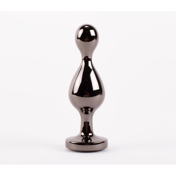 Dop Anal Cu Bijuterie Secret Shine Booty Call M Iii, Negru Metalic, 11 Cm 3