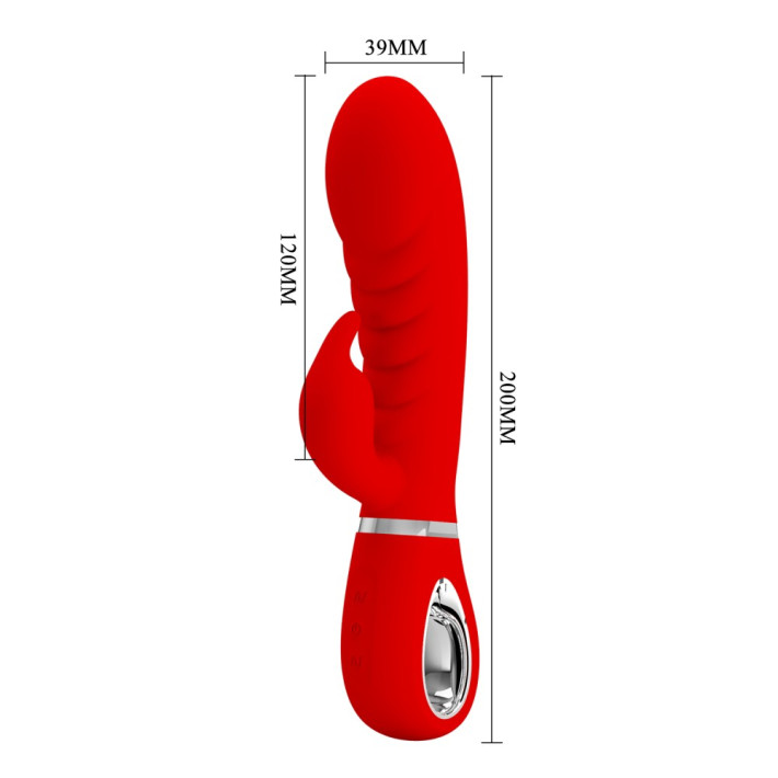 Vibrator Rabbit Prescott, Rosu, 20 Cm 11