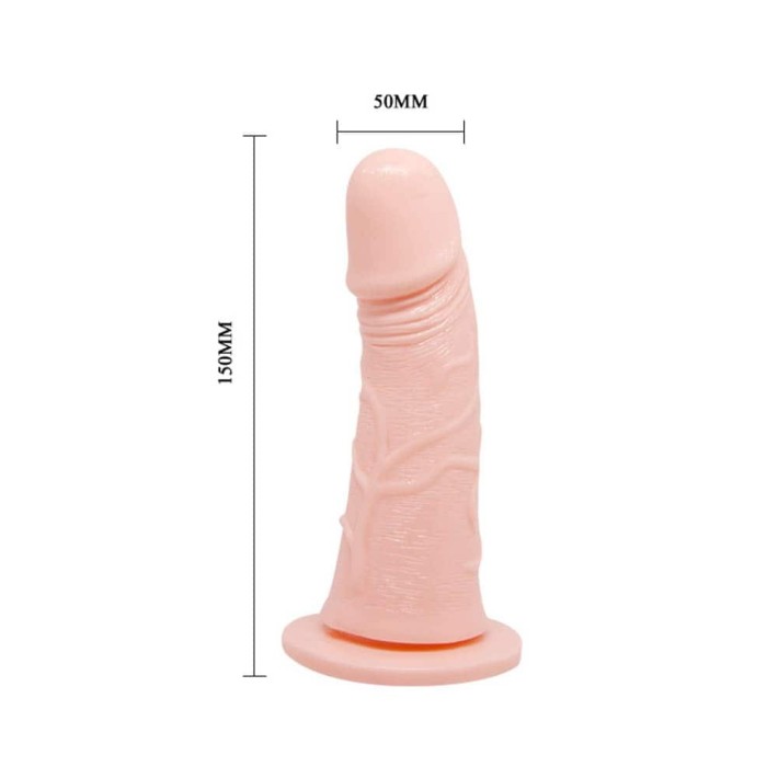 Strap-on Cu Vibratii Ultra Passionate, Natural, 15 Cm 5