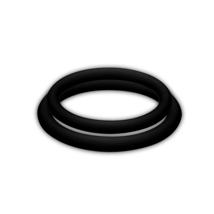 Set 2 Inele Penis Potenzduo M, Negru 5
