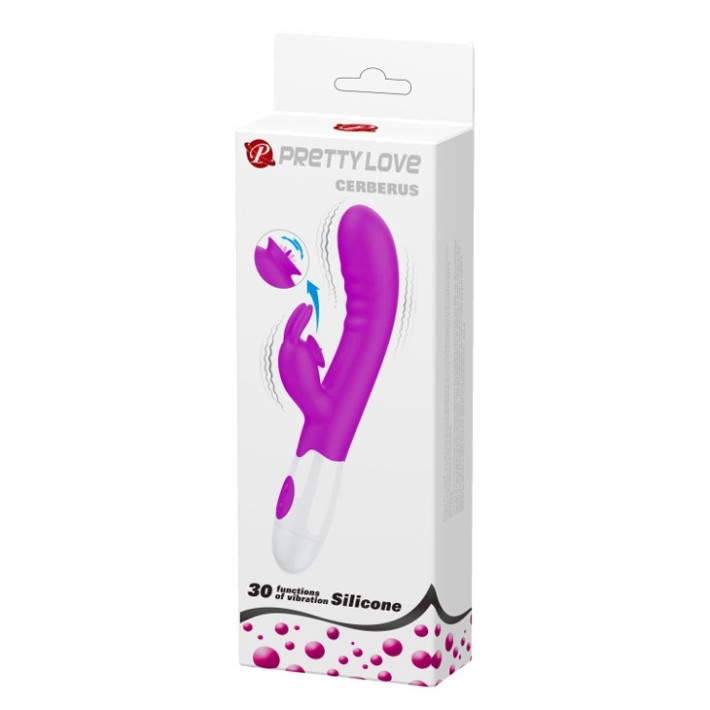Vibrator Rabbit Cerberus, Violet, 20.5 Cm 5