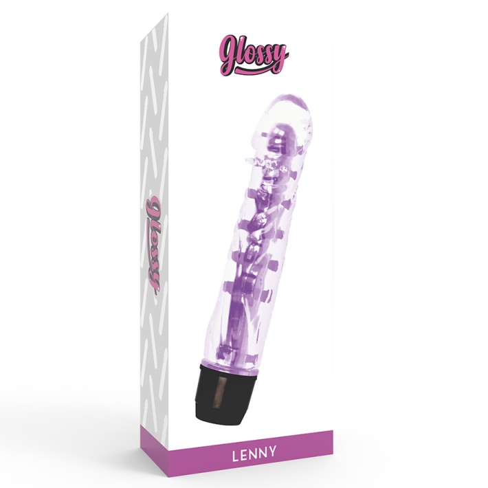 Vibrator Glossy Lenny Mov 14cm 2