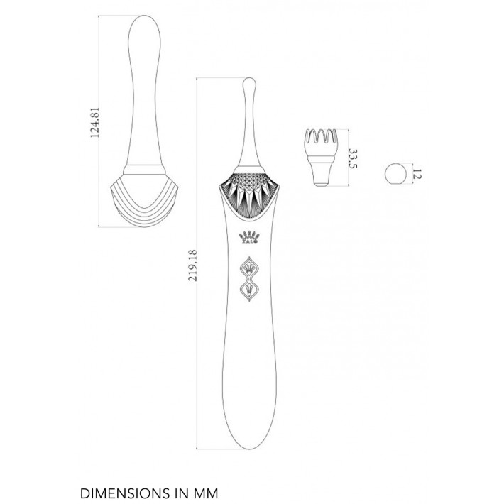 Vibrator Zalo Bess Violet 22 Cm 6