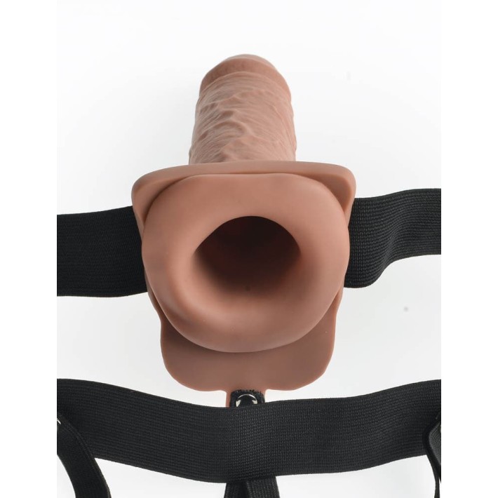 Strap-on/extensie Penis Cu Vibratii, Brun, 17.8 Cm 4