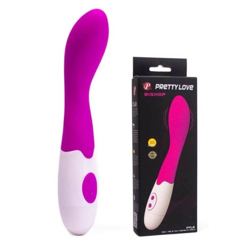 Pretty Love, Vibrator Special Bishop, Violet, 18 Cm, pasiune.ro