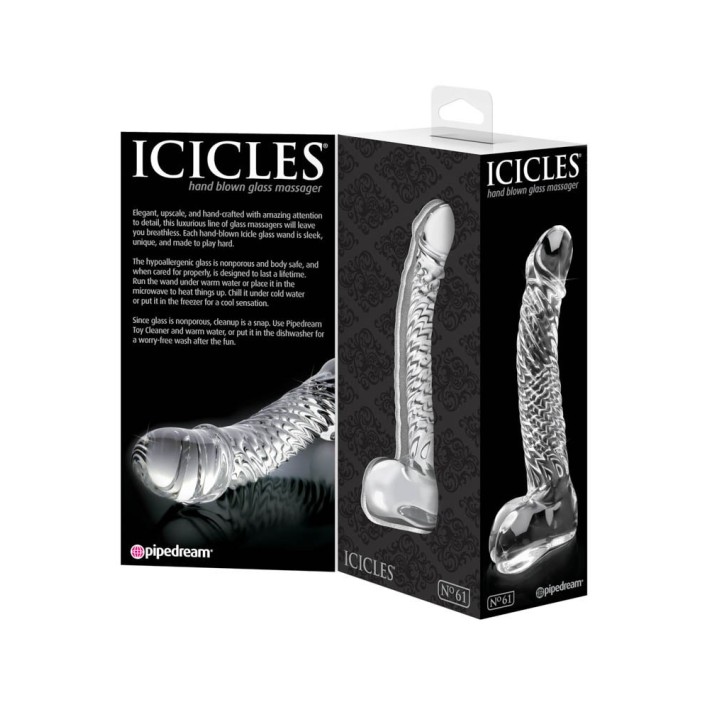 Dildo Clasic Din Sticla Icicles No. 61 5