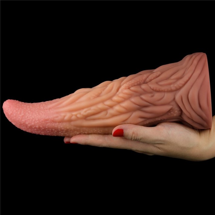 Dildo Clasic Dual-layered Platinum Silicone Tongue, Multicolor, 25 Cm 11