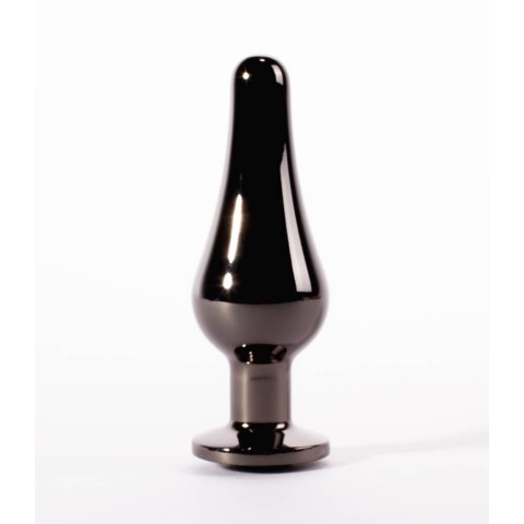 X-Men, Dop Anal Cu Bijuterie Secret Shine S, Metalic + Negru, 9 Cm, pasiune.ro