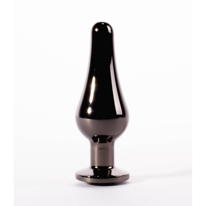 Dop Anal Cu Bijuterie Secret Shine S, Metalic + Negru, 9 Cm 2