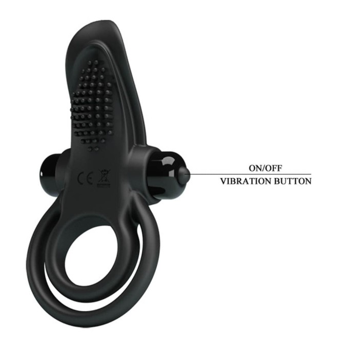 Inel Penis Cu Vibratii, Negru 5